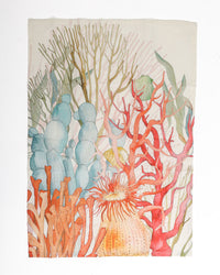 Linen Kitchen Towel | Coral