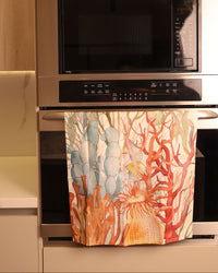 Linen Kitchen Towel | Coral
