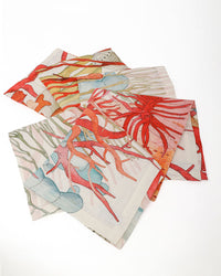 Linen Napkins | Coral | Set of 4