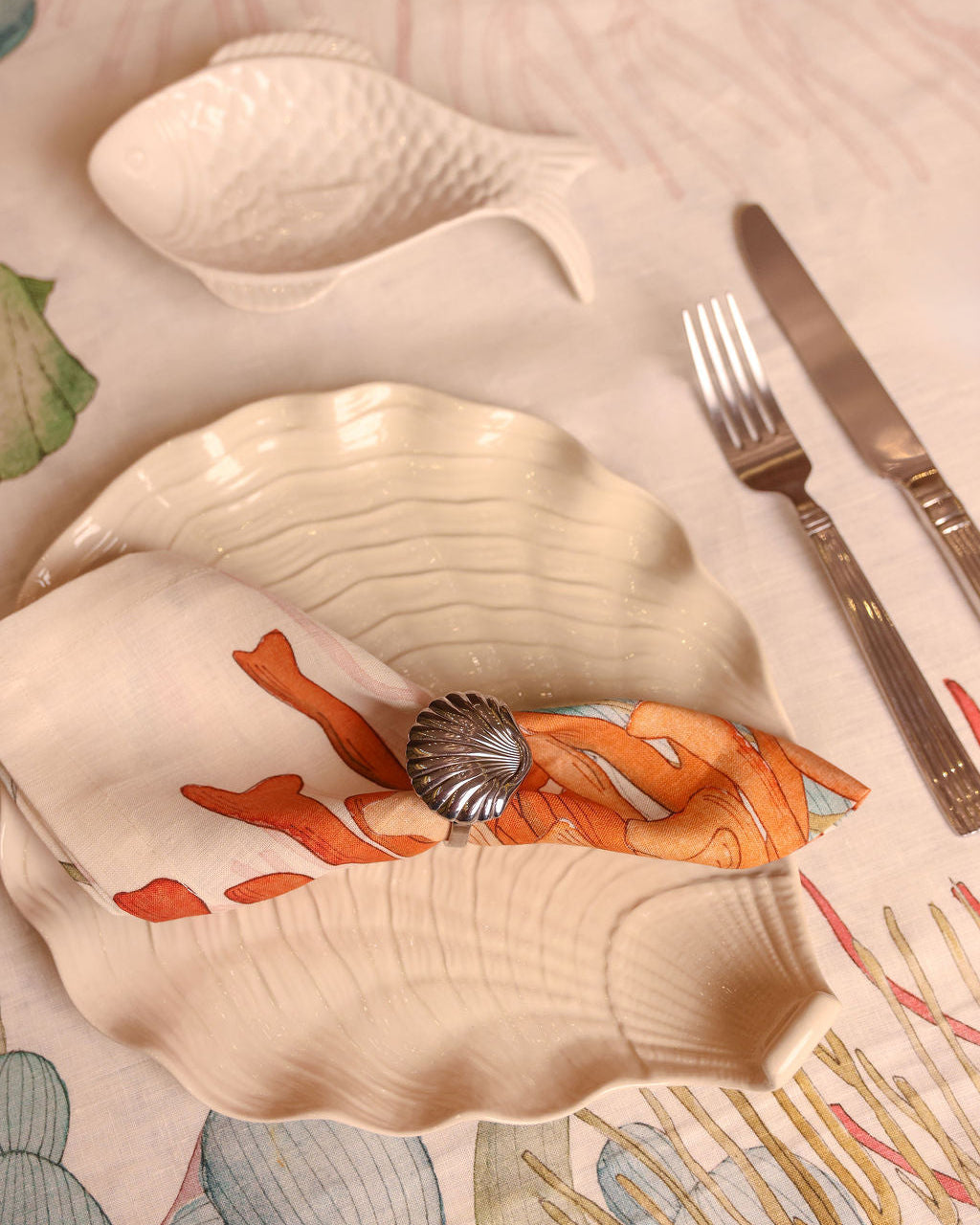 Linen Napkins | Coral | Set of 4