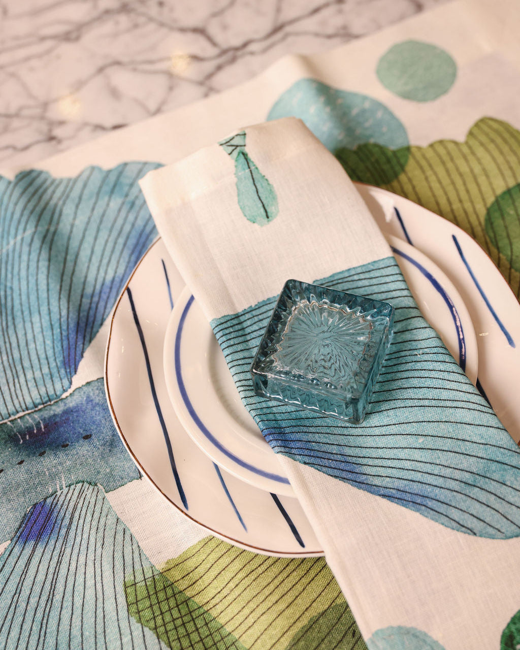 Linen Napkins | Pesci Volanti | Set of 4