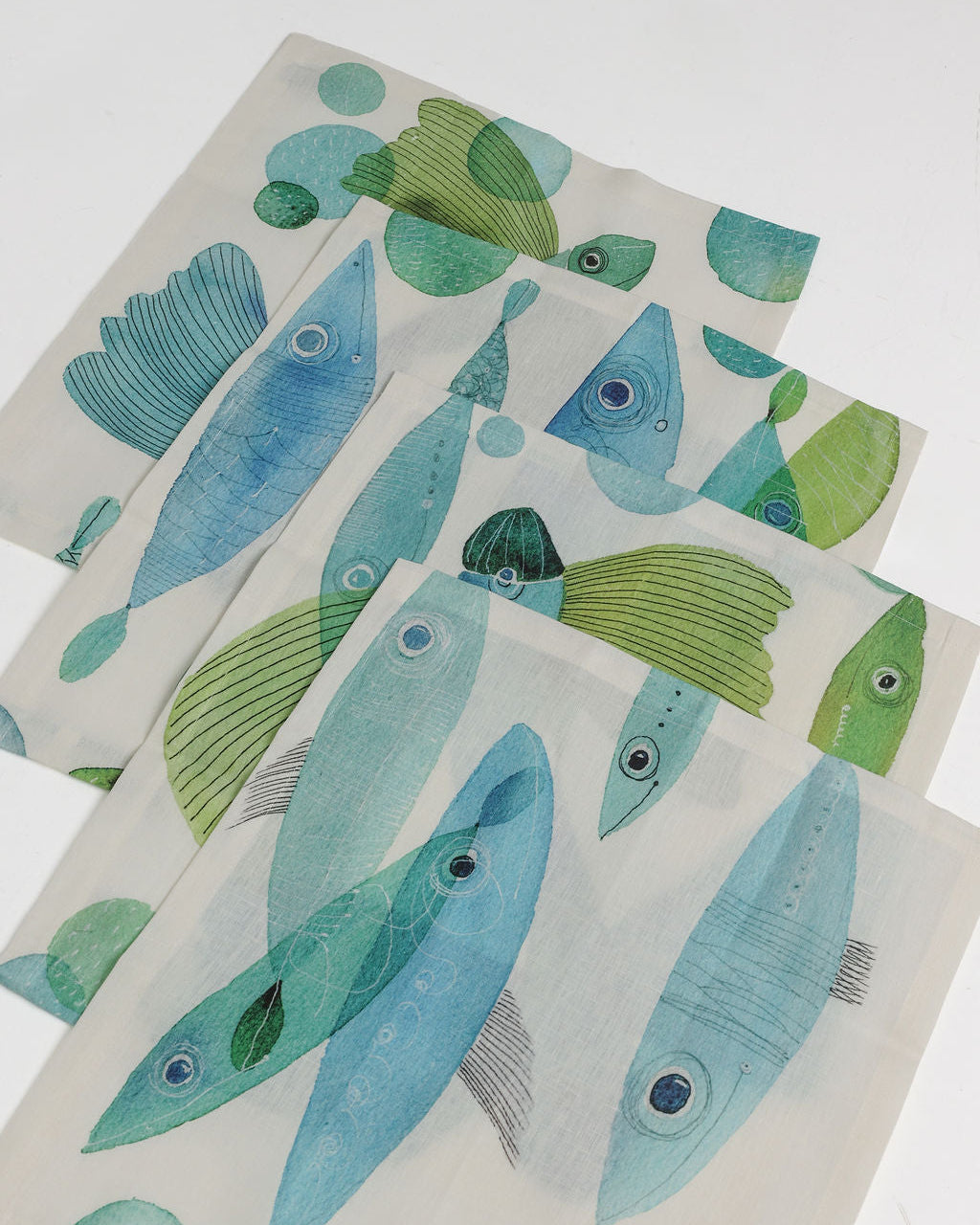 Linen Napkins | Pesci Volanti | Set of 4