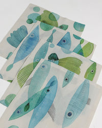 Linen Napkins | Pesci Volanti | Set of 4