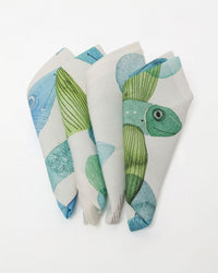 Linen Napkins | Pesci Volanti | Set of 4