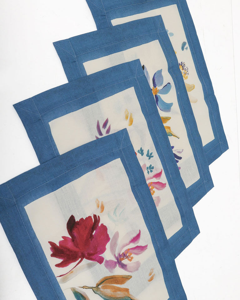 Linen Placemats | Bloom Art | Set of 4