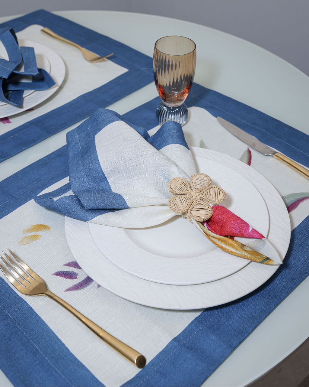 Linen Placemats | Bloom Art | Set of 4