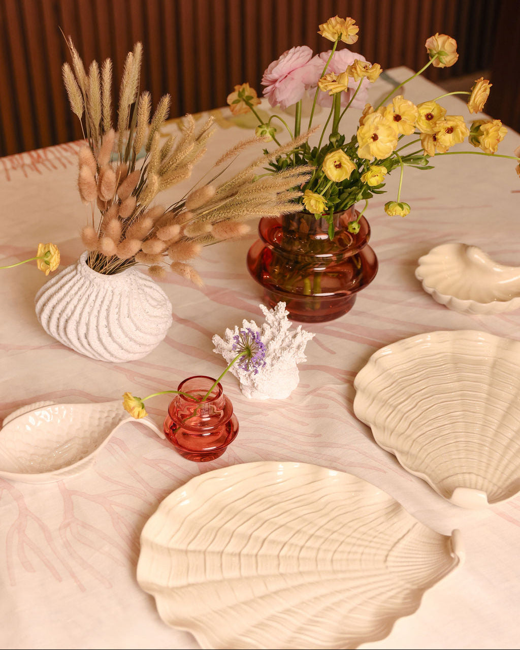 Linen Tablecloth | Coral