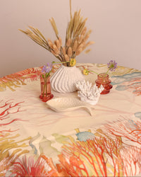 Linen Tablecloth | Coral