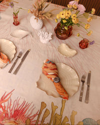 Linen Tablecloth | Coral