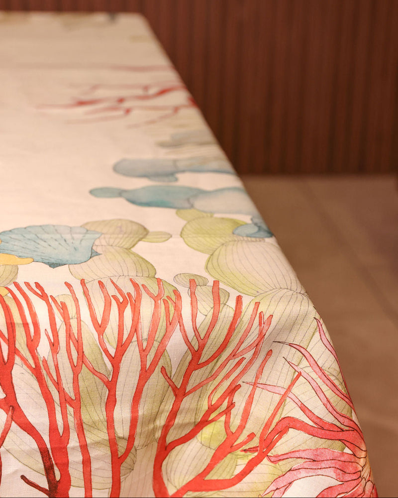 Linen Tablecloth | Coral
