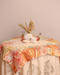 Linen Tablecloth | Coral
