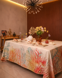 Linen Tablecloth | Coral