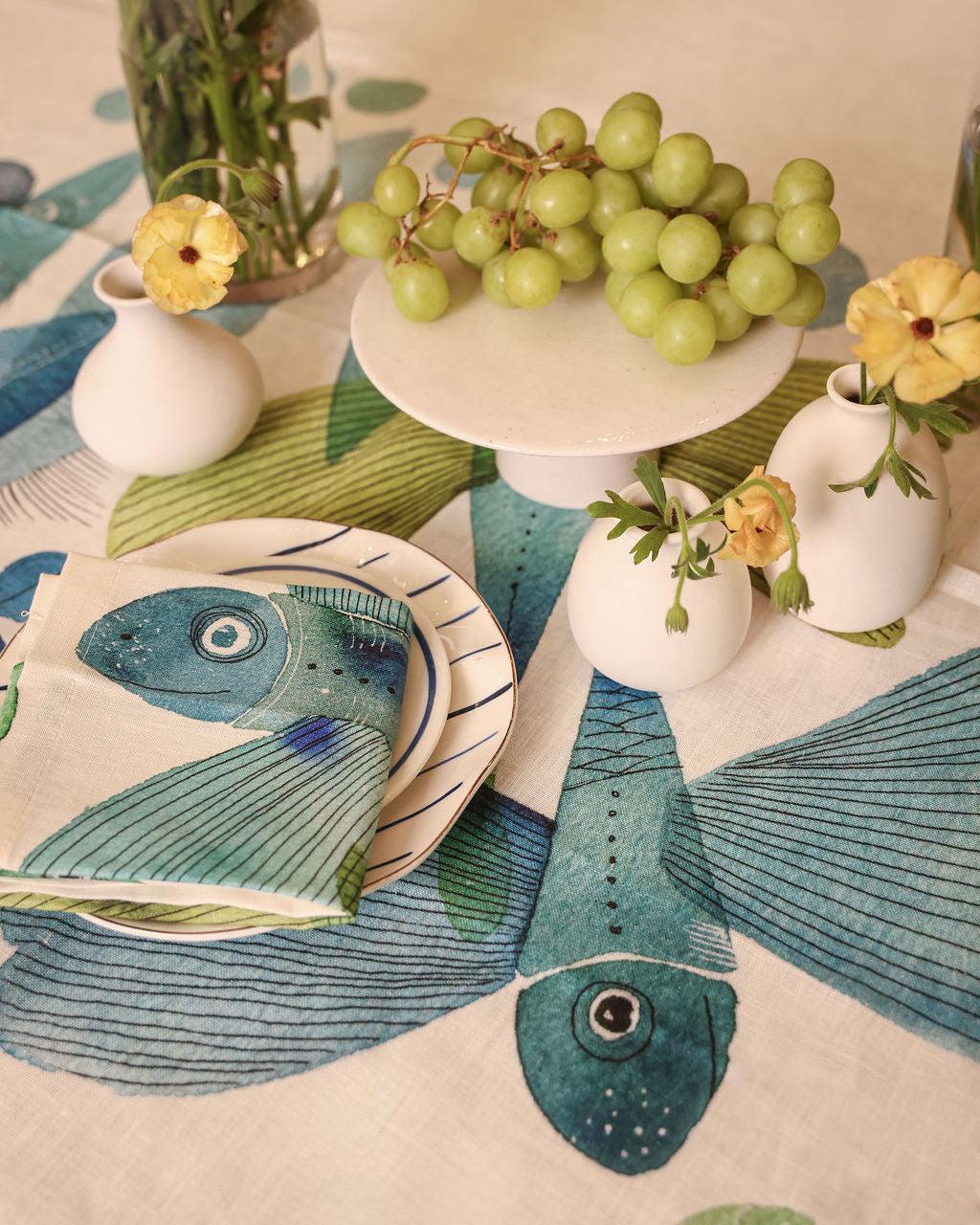 Linen Napkins | Pesci Volanti | Set of 4